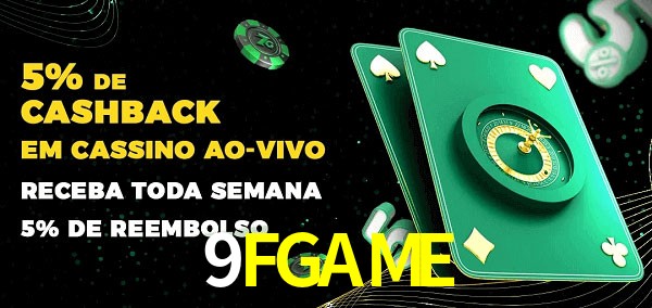 Promoções do cassino ao Vivo 9FGAME